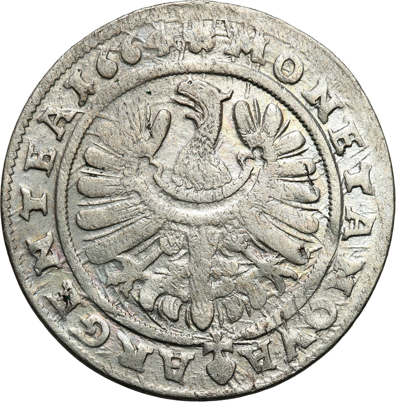 Śląsk, księstwo legnicko-brzesko-wołowskie. Krystian Wołowski. 15 krajcarów 1664, Brzeg